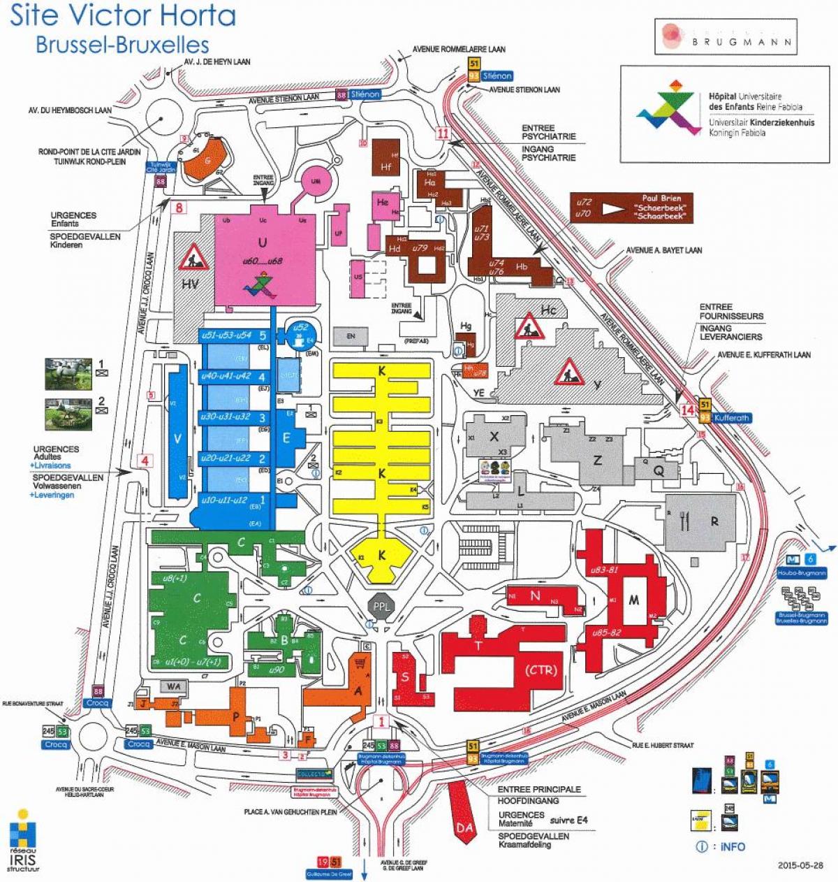 Bruxelles ospedale mappa