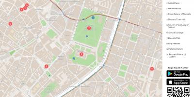 Bruxelles mappa del parco