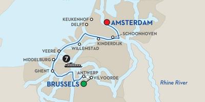 Bruxelles barca mappa
