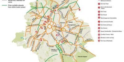Mappa di Bruxelles moto