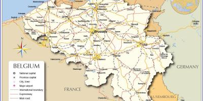 Mappa di Bruxelles paese