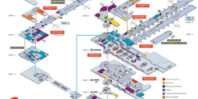 Aeroporto di Bruxelles la mappa
