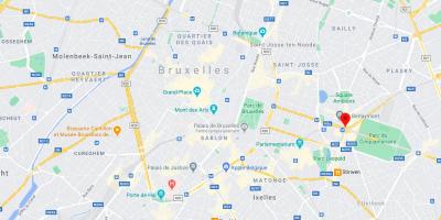 Mappa di place schuman Bruxelles
